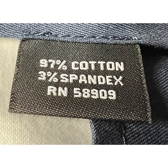 NWT Murano Men's Evan Extra Slim Fit Navy Blue Leaf Print Pants - Size 38x28.5 - Picture 8 of 8